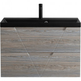 BelBagno Тумба с раковиной Vittoria 100 подвесная Pino с раковиной BB1000/450-LV-ART-AST-NERO