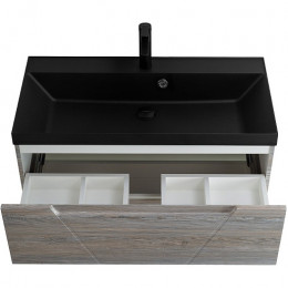 BelBagno Тумба с раковиной Vittoria 100 подвесная Pino с раковиной BB1000/450-LV-ART-AST-NERO
