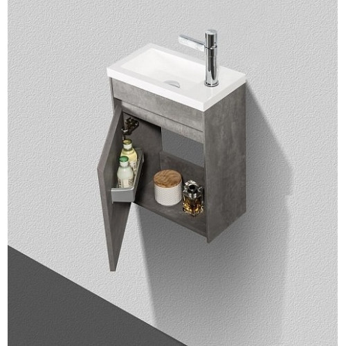 BelBagno Мебель для ванной Pietra mini 46 L Stucco Cemento, BTN
