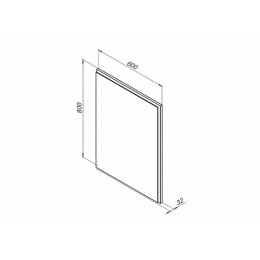 Aquanet Зеркало Nova Lite 60 белое