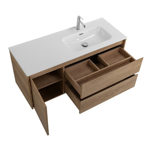 BelBagno Тумба с раковиной Kraft 120 R подвесная Rovere Nebrasca Nature