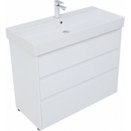 Aquanet Мебель для ванной Nova Lite 100 белая глянцевая
