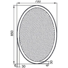 Aquanet Зеркало Комо New 70x85