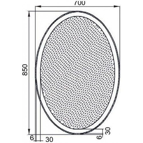 Aquanet Зеркало Комо New 70x85