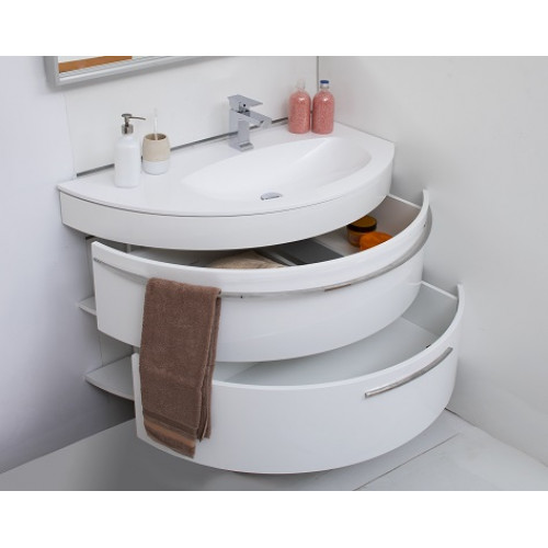 De Aqua Мебель для ванной Эскалада 100 R, зеркало Экстра EXT G 100 P