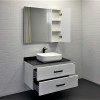 Comforty Зеркальный шкаф Амстердам 95 белый