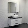 Comforty Зеркальный шкаф Амстердам 95 белый