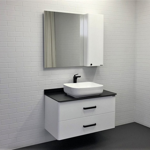 Comforty Зеркальный шкаф Амстердам 95 белый