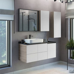 Comforty Зеркало Бредфорд 75 серый графит