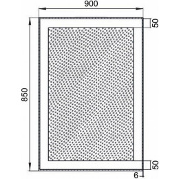 Aquanet Зеркало Алассио 90x85