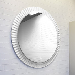 Comforty Зеркало Мадрид 70 с бесконтактным выключателем белое матовое