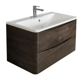 BelBagno Тумба с раковиной Acqua 80 подвесная Rovere Nature Grigio