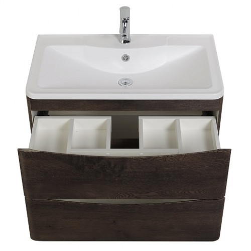BelBagno Тумба с раковиной Acqua 80 подвесная Rovere Nature Grigio