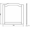 Comforty Зеркало Версаль 90 слоновая кость