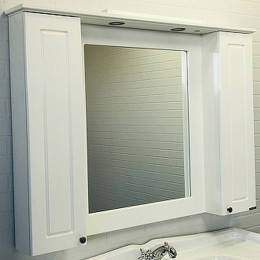 Comforty Зеркальный шкаф Палермо 120 белый