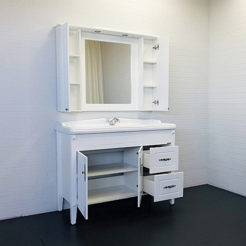 Comforty Зеркальный шкаф Палермо 120 белый