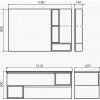 Comforty Зеркальный шкаф Турин 120 дуб бежевый
