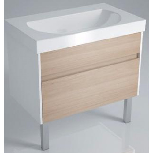 Kerama Marazzi Тумба для умывальника BUONGIORNO 80 дуб с 2 ящиками, напольная