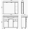Comforty Зеркальный шкаф Сочи 100 белый