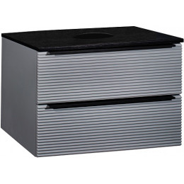 Runo Мебель для ванной Орлеан 70 Palla подвесная серая/черная