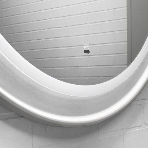 Comforty Зеркало Ереван 70 с подогревом и бесконтактным выключателем белое матовое