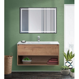 BelBagno Зеркало SPC-KRAFT-1000-800-LED-TCH-WARM-NERO