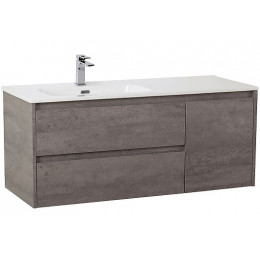 BelBagno Тумба с раковиной Kraft 100 L подвесная Cemento Grigio