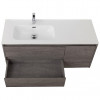 BelBagno Тумба с раковиной Kraft 100 L подвесная Cemento Grigio