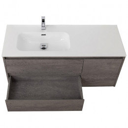 BelBagno Тумба с раковиной Kraft 100 L подвесная Cemento Grigio