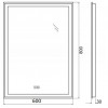 BelBagno Зеркало SPC-GRT-600-800-LED-TCH-WARM