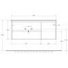 BelBagno Мебель для ванной Kraft 120 L подвесная Rovere Nebrasca Nature