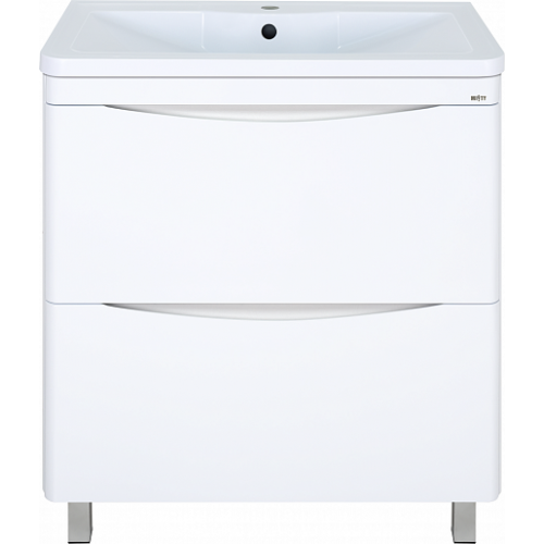 Misty Мебель для ванной Атлантик 80 L 2 ящика белая