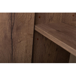 BelBagno Пенал для ванной Kraft 33/160 L Rovere Tabacco с открытой полкой