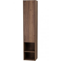 BelBagno Пенал для ванной Kraft 33/160 L Rovere Tabacco с открытой полкой