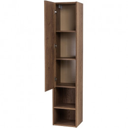 BelBagno Пенал для ванной Kraft 33/160 L Rovere Tabacco с открытой полкой