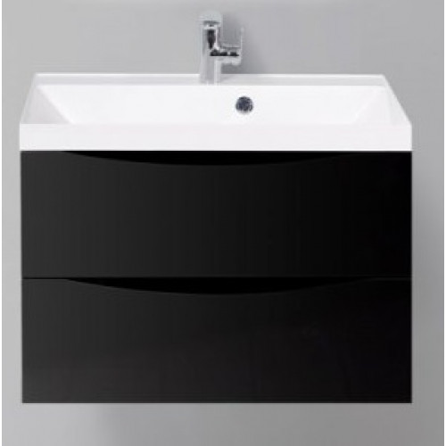 BelBagno Тумба с раковиной MARINO 700 Nero Lucido