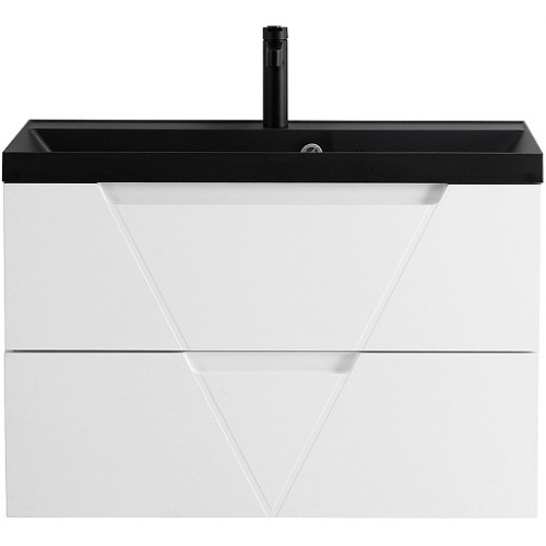 BelBagno Мебель для ванной Vittoria 100 Bianco Opaco с раковиной BB1000/450-LV-ART-AST-NERO