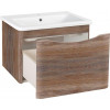 Runo Тумба под раковину Тоскана 60 подвесная темное дерево