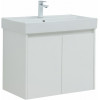 Aquanet Мебель для ванной Nova Lite 75 2 дверцы подвесная белая глянцевая