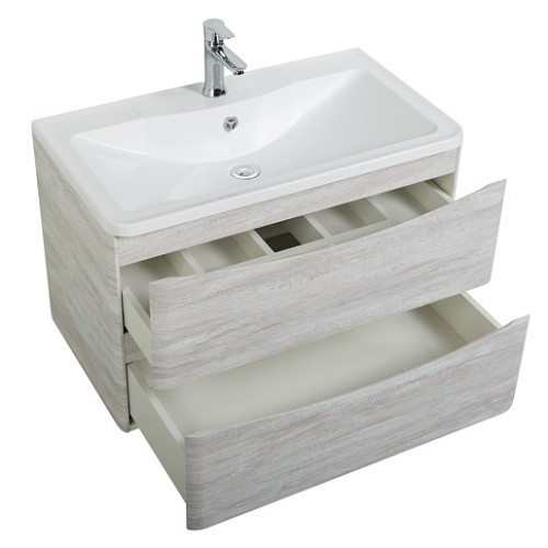 BelBagno Тумба с раковиной Acqua 90 подвесная Rovere Vintage Bianco