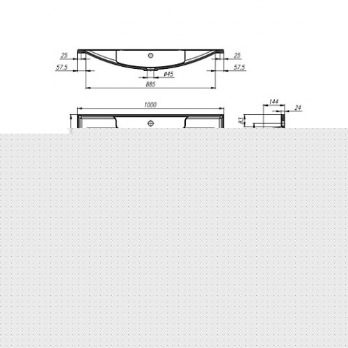 BelBagno Тумба с раковиной Albano 100 подвесная Rovere Rustico