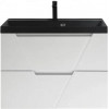 BelBagno Тумба с раковиной Vittoria 80 подвесная Bianco Opaco с раковиной BB800/450-LV-ART-AST-NERO