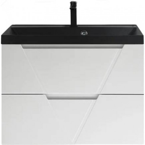 BelBagno Тумба с раковиной Vittoria 80 подвесная Bianco Opaco с раковиной BB800/450-LV-ART-AST-NERO