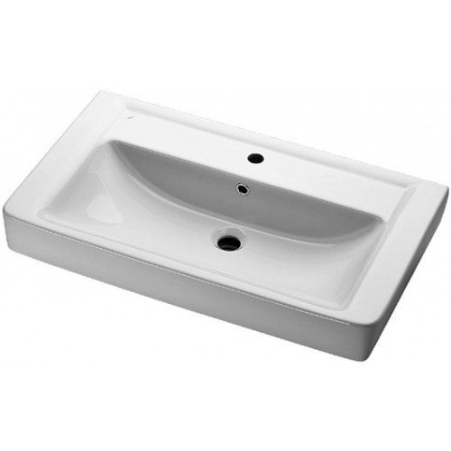 Dreja Тумба с раковиной Q Plus (D) 80 белая