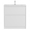 BelBagno Тумба с раковиной Kraft 39 80 напольная Bianco Opaco с раковиной BB-8099-3-80