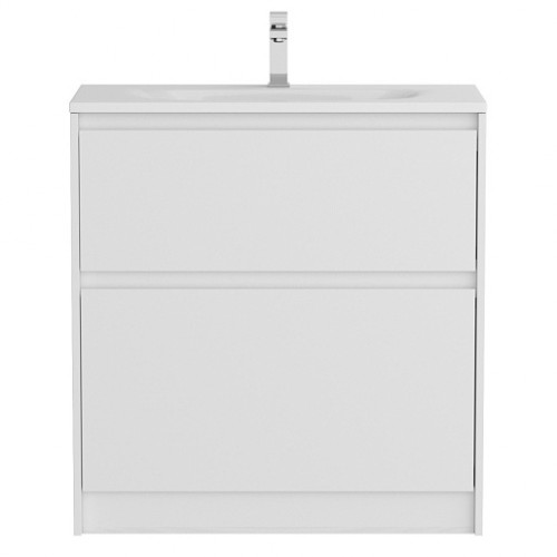 BelBagno Тумба с раковиной Kraft 39 80 напольная Bianco Opaco с раковиной BB-8099-3-80