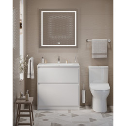 BelBagno Тумба с раковиной Kraft 39 80 напольная Bianco Opaco с раковиной BB-8099-3-80