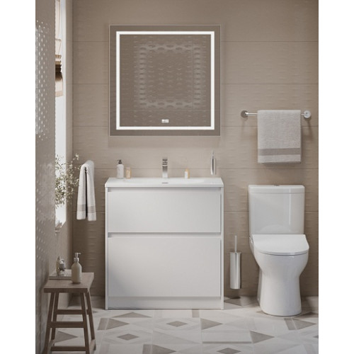 BelBagno Тумба с раковиной Kraft 39 80 напольная Bianco Opaco с раковиной BB-8099-3-80