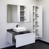 Comforty Мебель для ванной Милан 90 T-Y9378 с графитовой столешницей подвесная белая