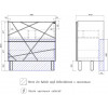 Vigo Тумба с раковиной Geometry 800-0-2 Como бетон
